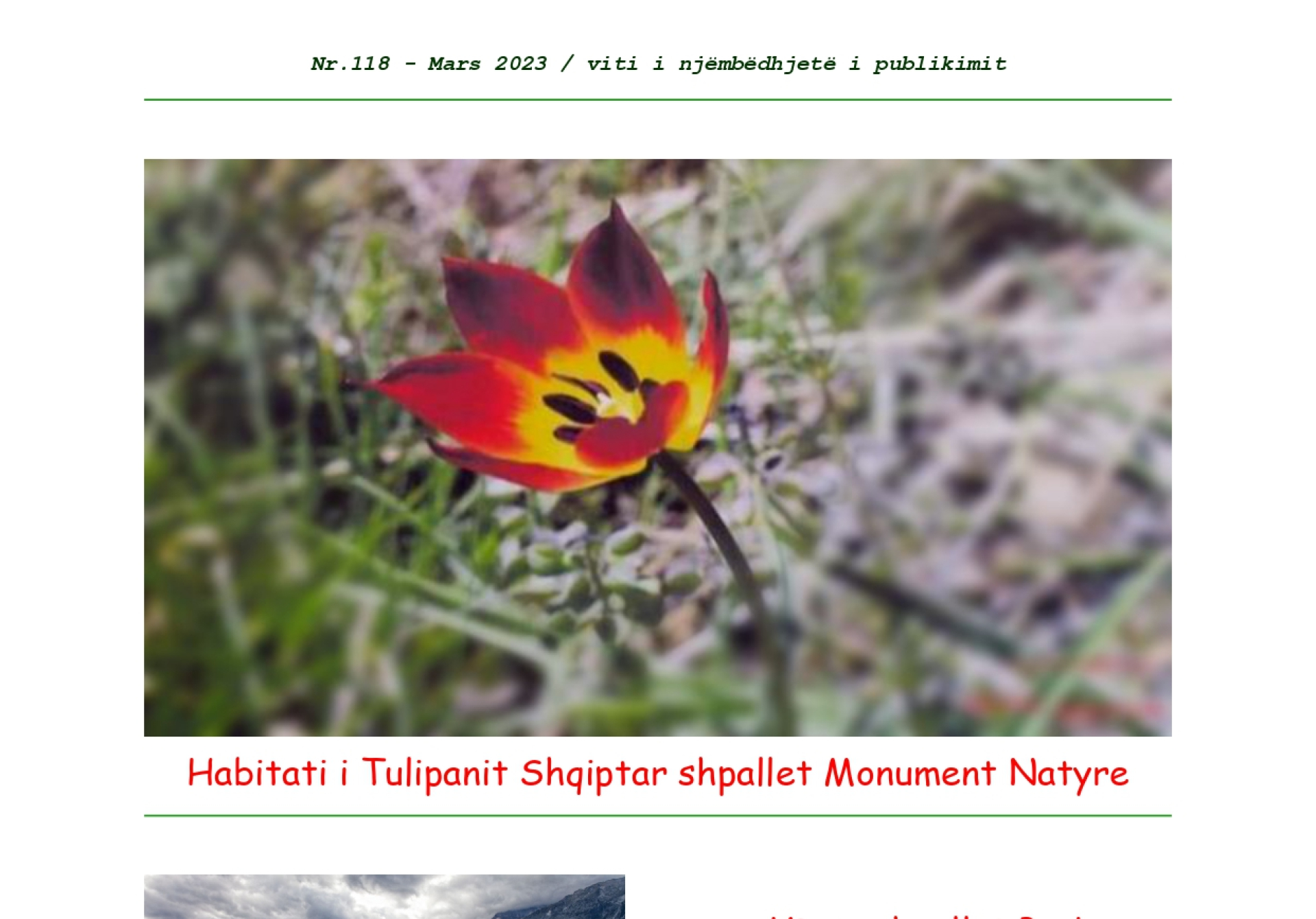 Ditari Natyrës nr.118 - Mars 2023